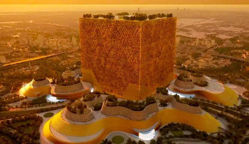 برج مکعب در عربستان