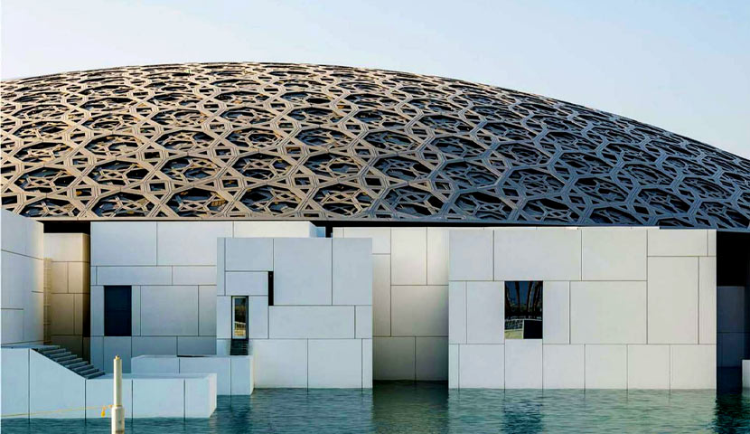 طراحی نمای موزه لوور ابوظبی 