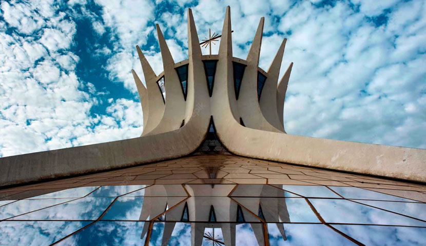 نمای کلیسای جامع برازیلیا 