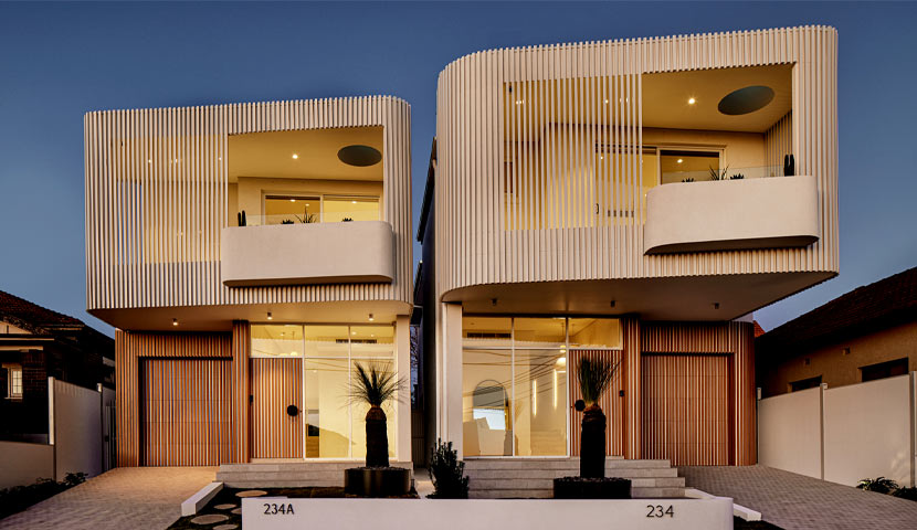 طراحی نمای مدرن مسکونی