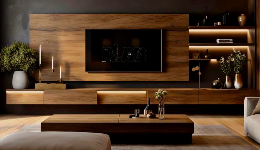طراحی تی وی روم کوچک